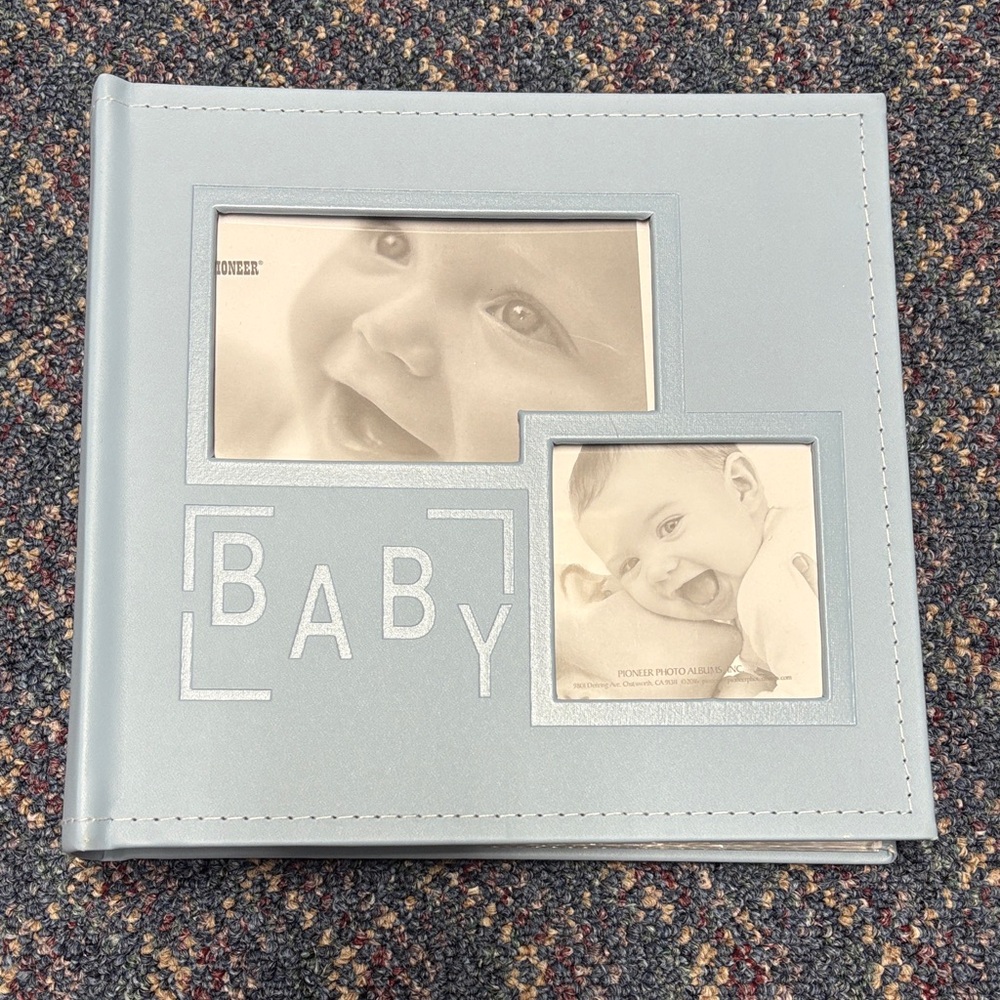 New but opened PIONEER Light Blue Baby Photo Album; set of 2
